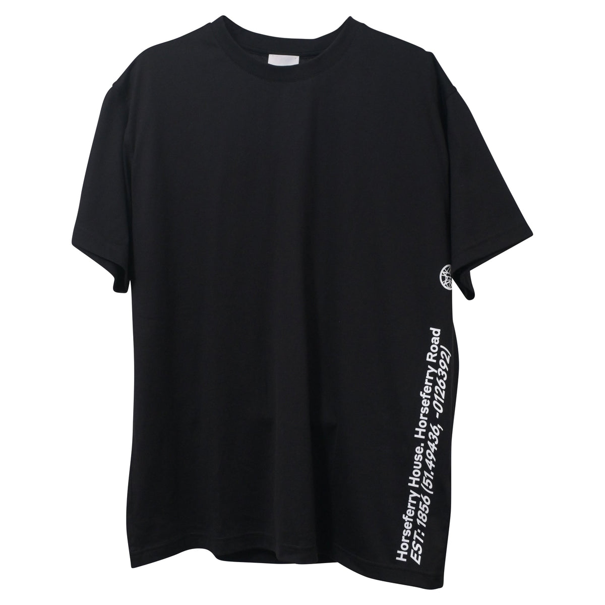 Camiseta de algodón color negro