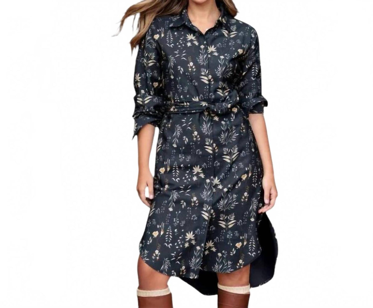 Vestido midi color azul