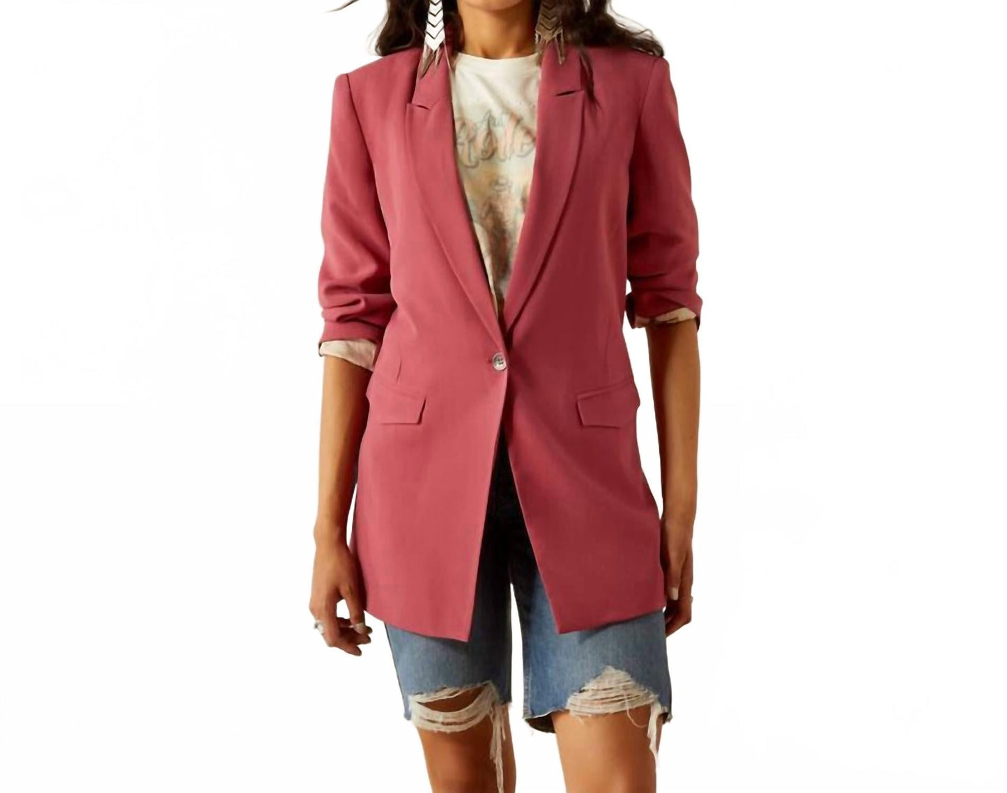 Blazer de corte amplio