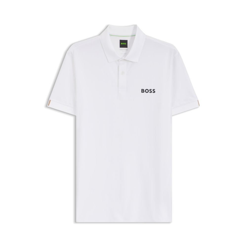 Polo de corte ajustado a rayas