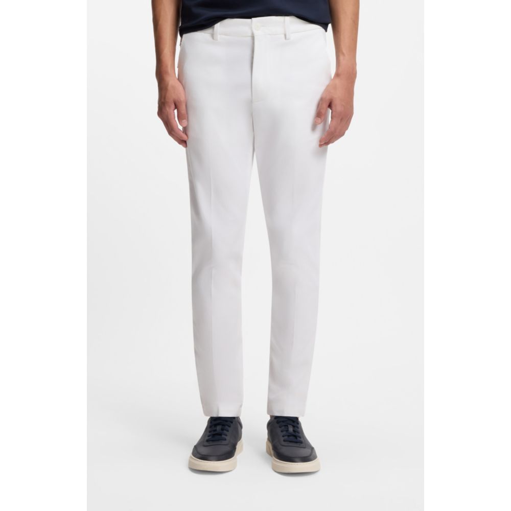Pantalón de mezcla de algodón de corte ajustado