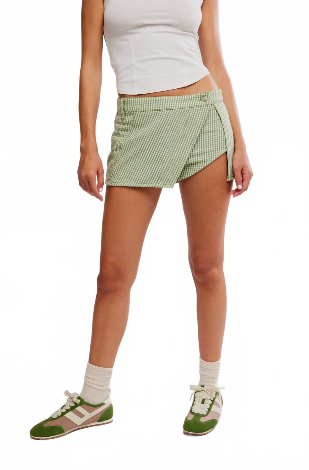 Falda pantalón color verde