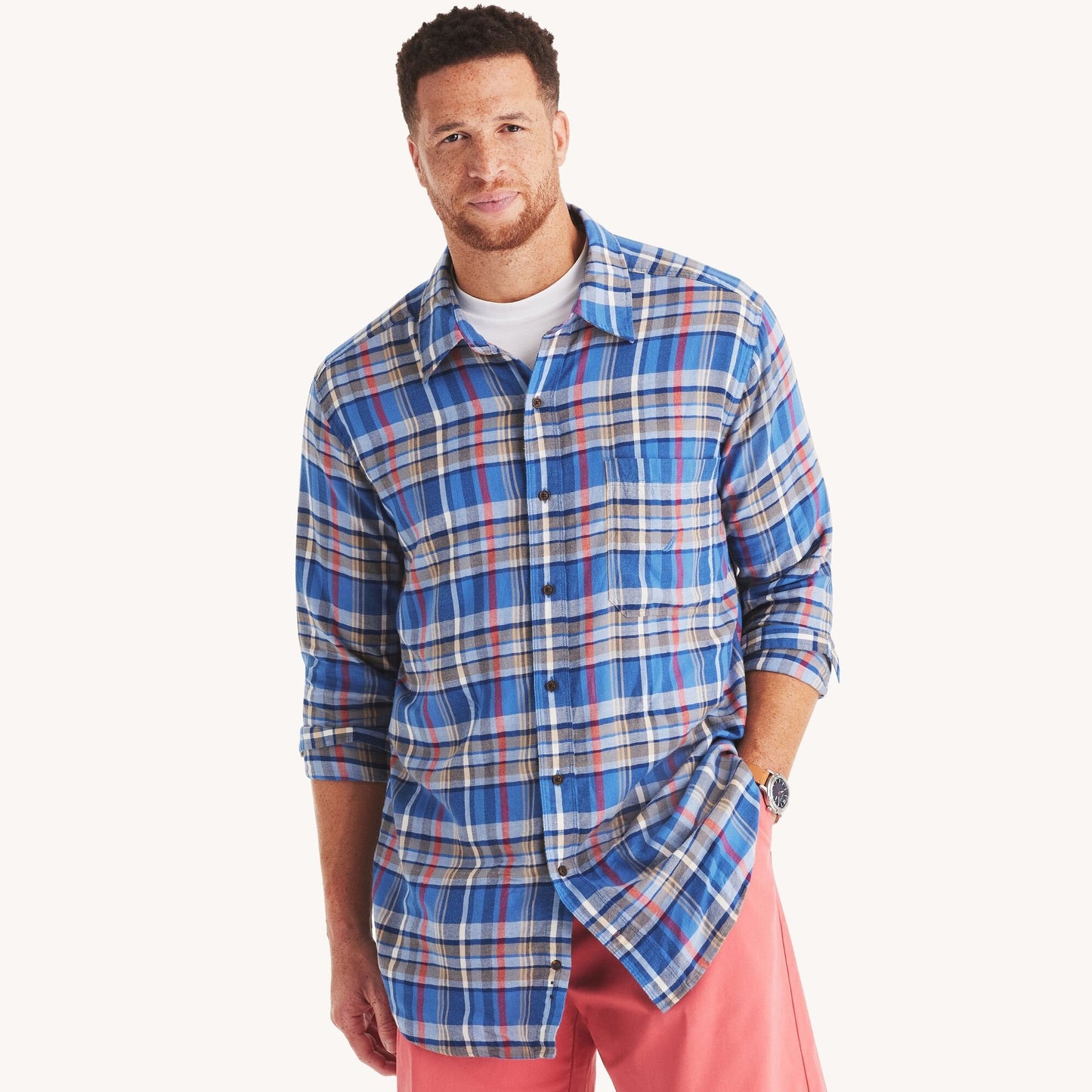 Camisa de hombre a cuadros