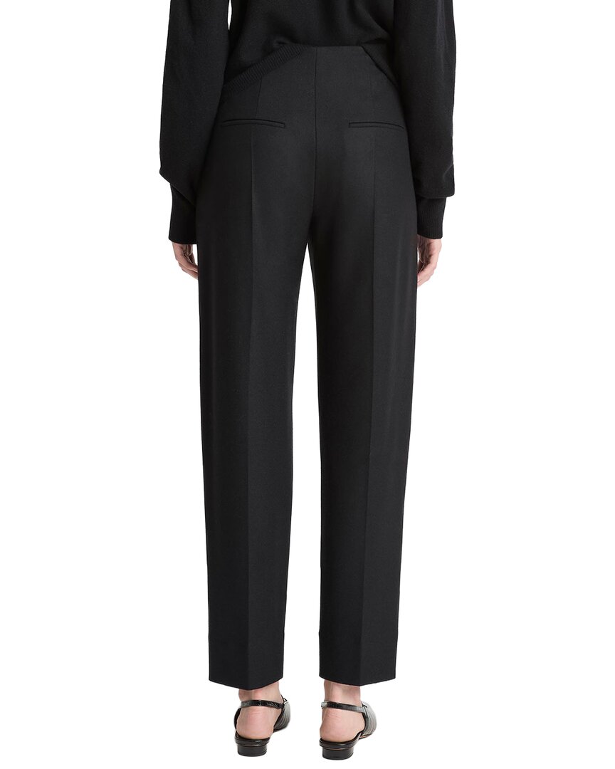 Pantalón de mezcla de lana de tiro alto