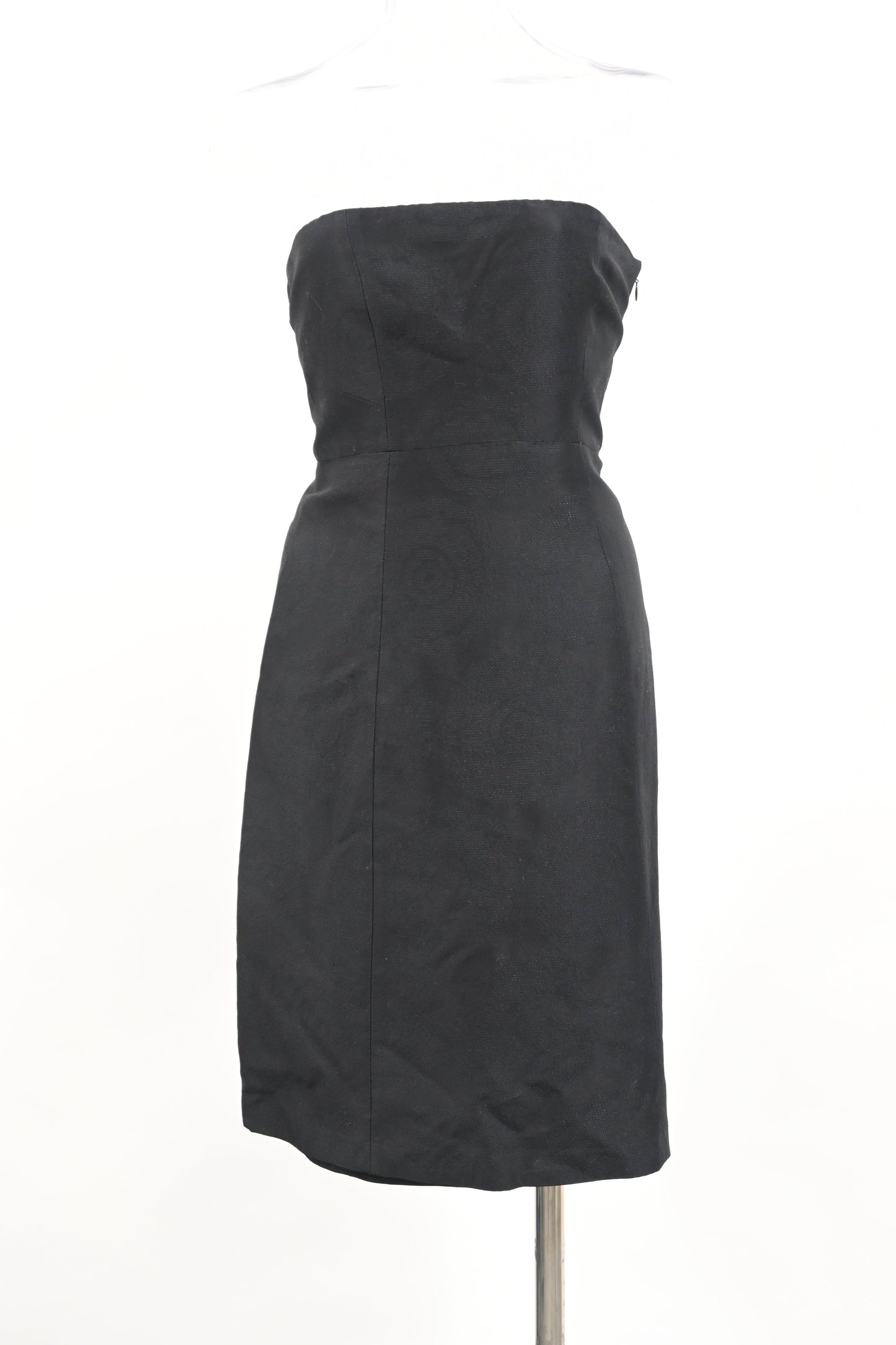 Vestido de satén corto con estampado floral color negro