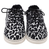 Stuart Weitzman Tenis Bajos en Lona Estampado Animal