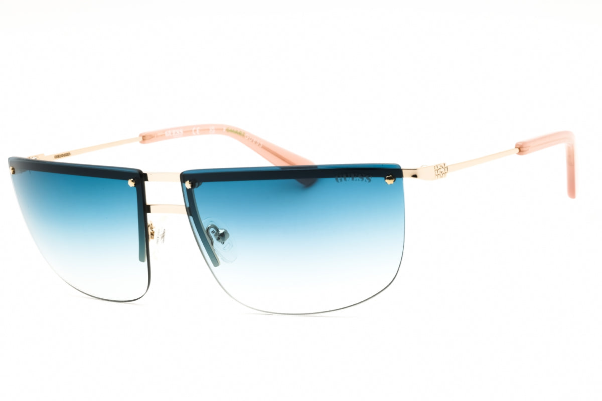 Gafas color azul y dorado