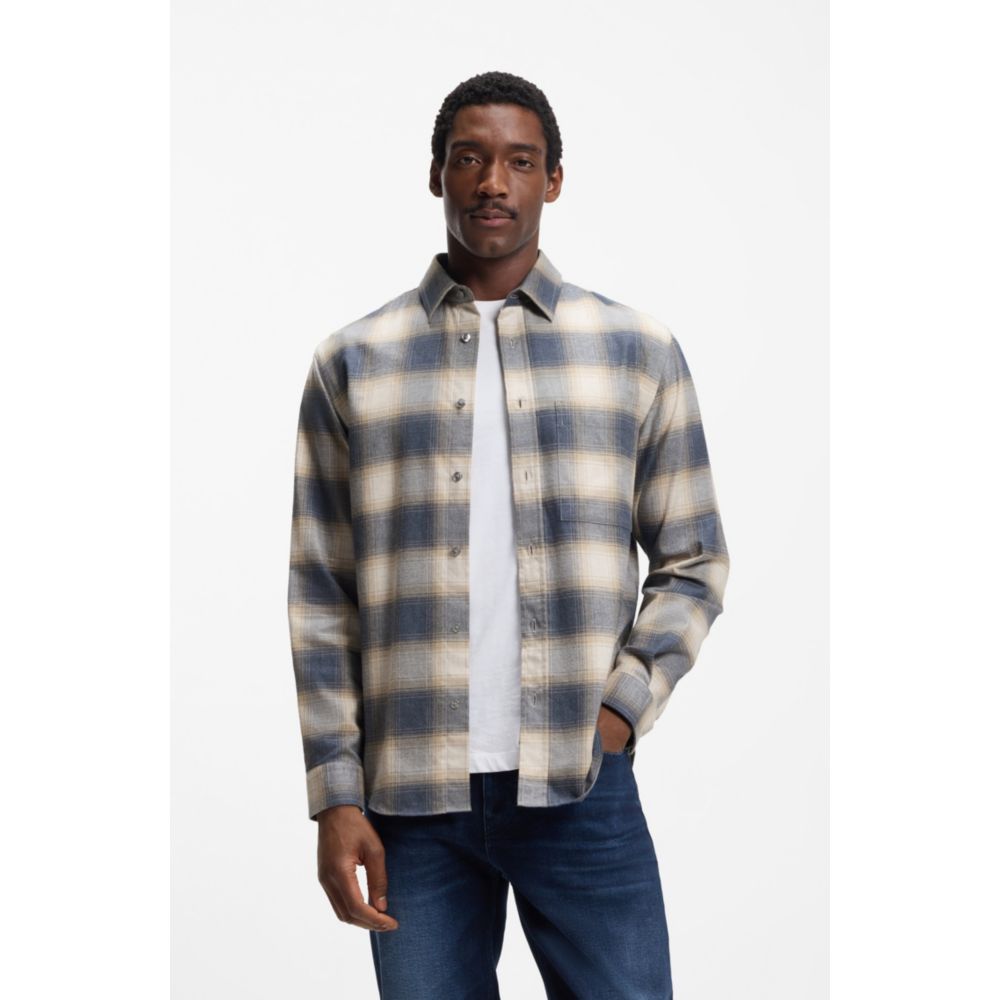 Camisa de algodón de corte amplio
