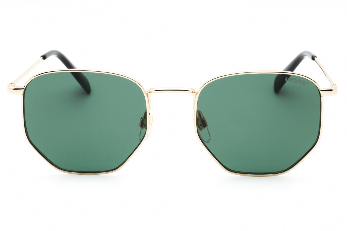 Gafas color verde y dorado