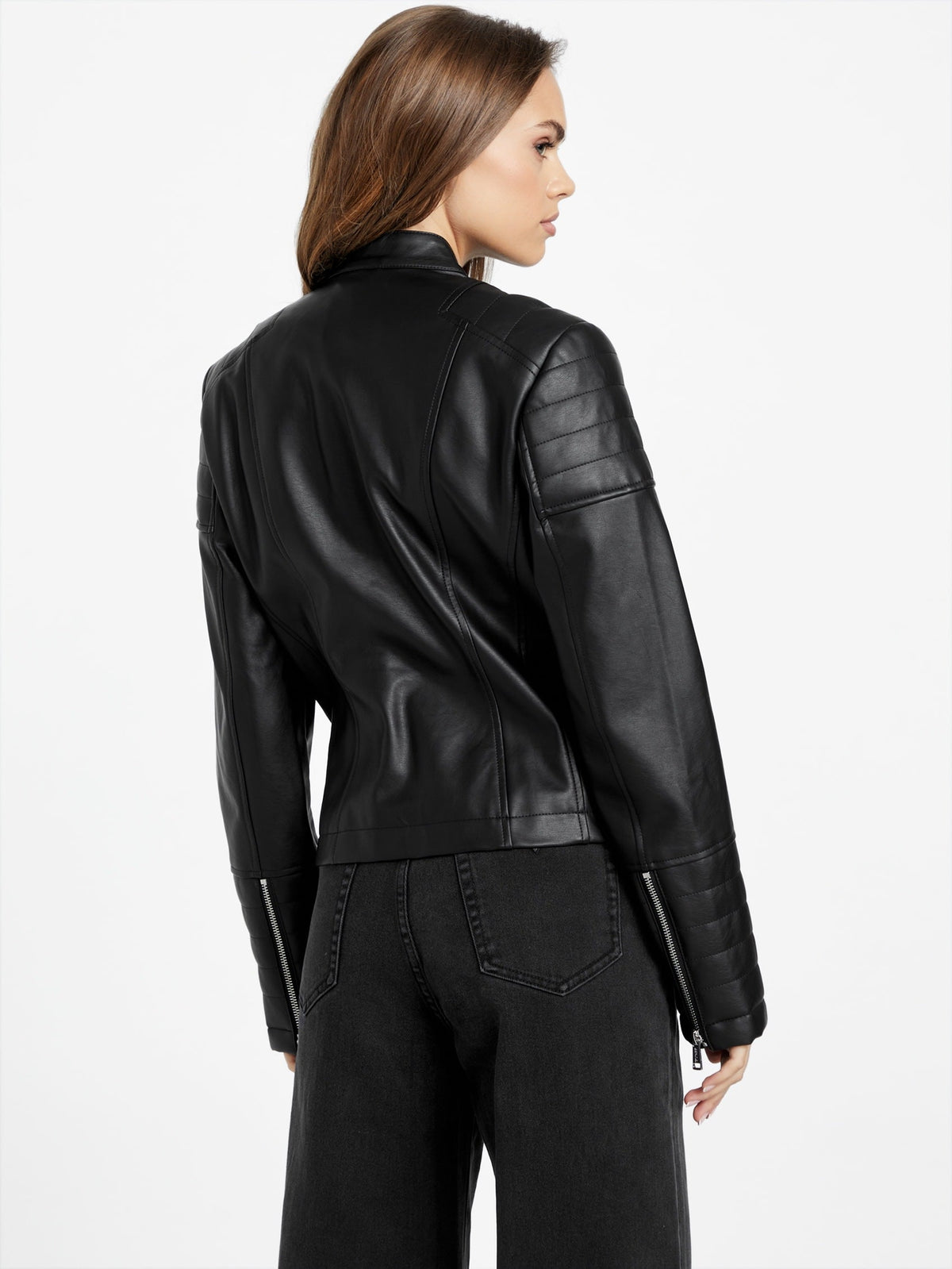 Chaqueta de efecto cuero