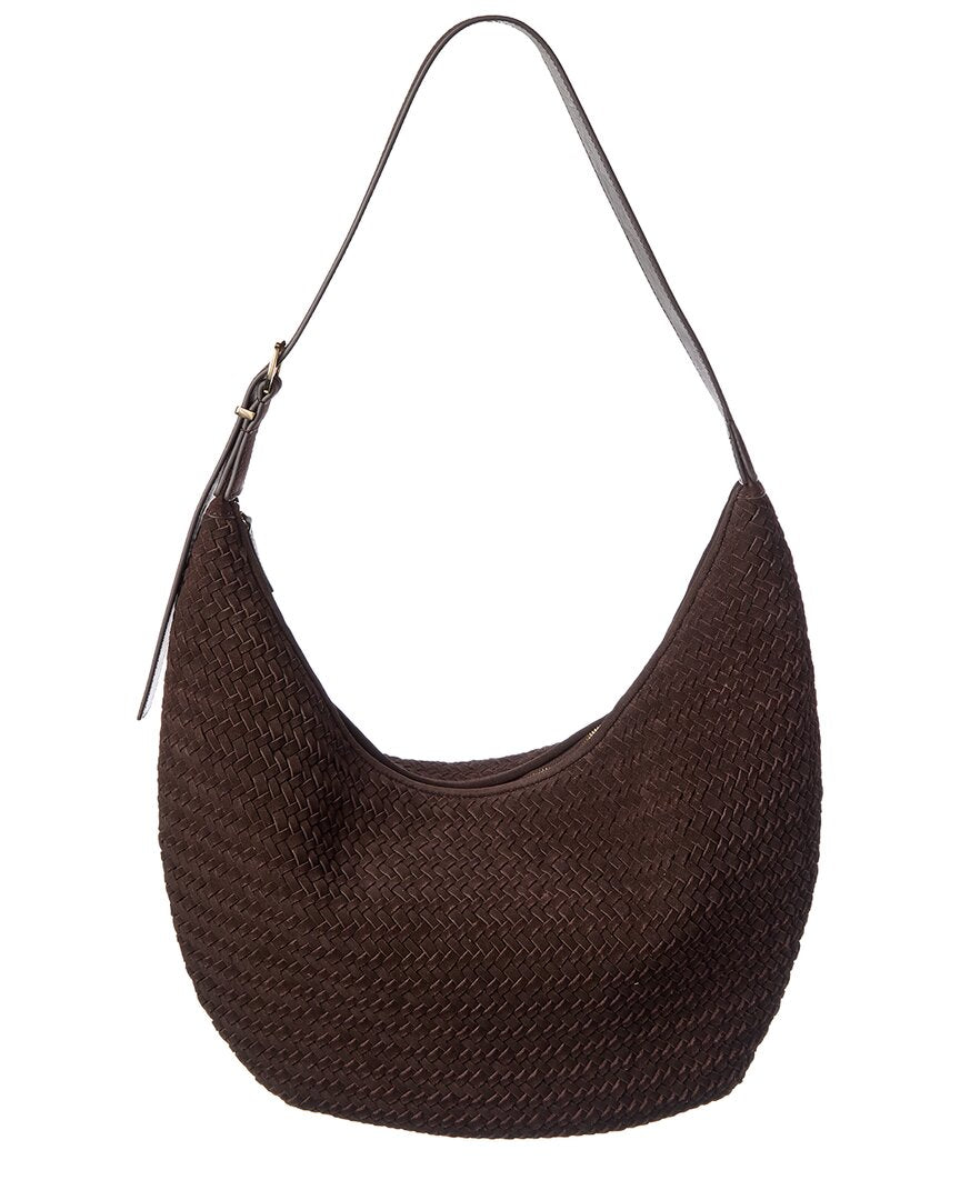 Bolso de hombro de gamuza