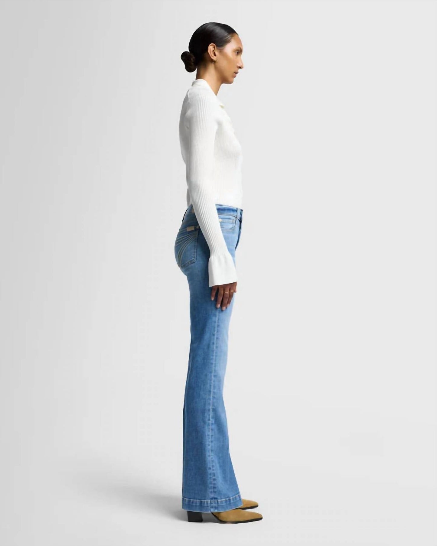 Jean color azul