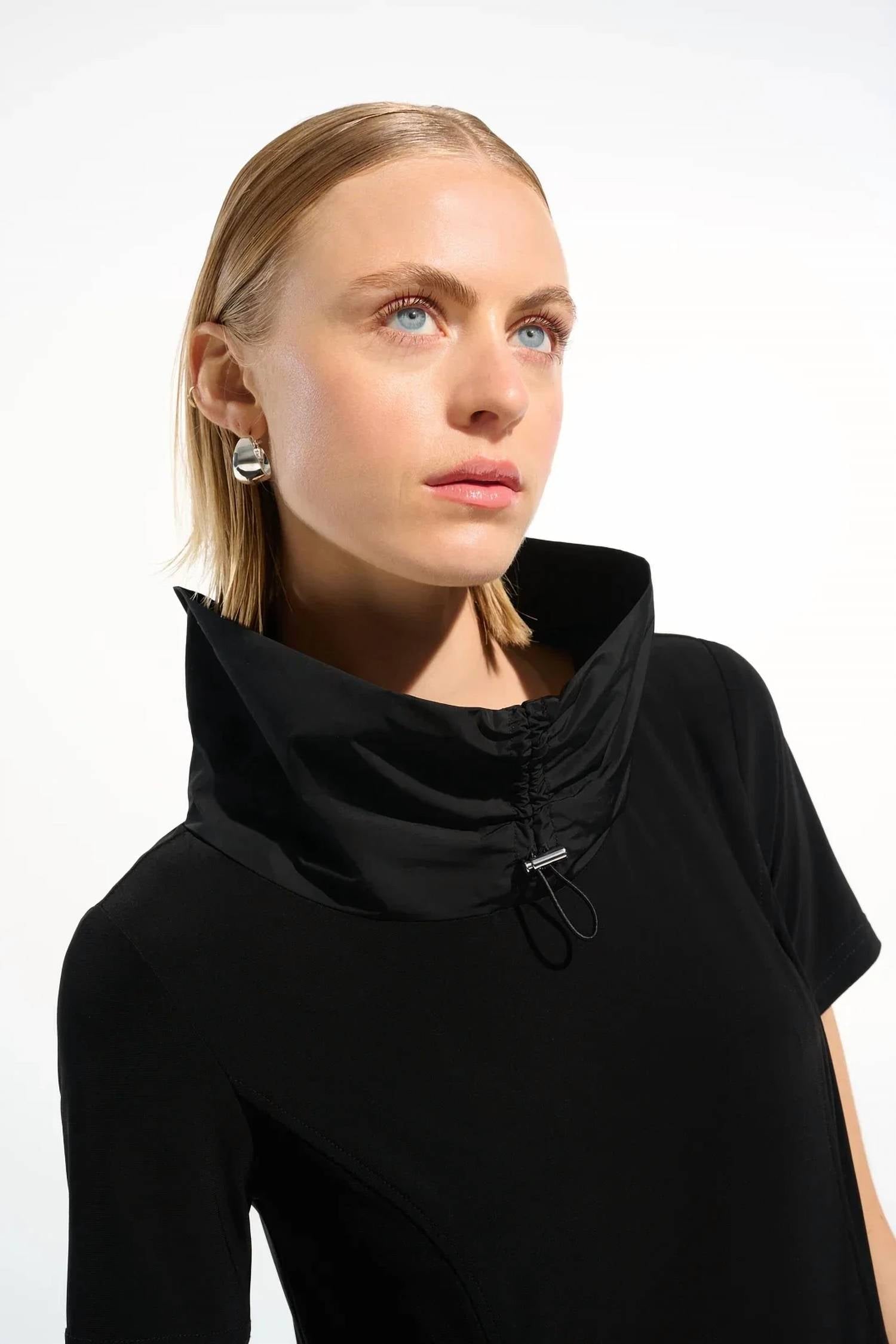 Vestido midi color negro