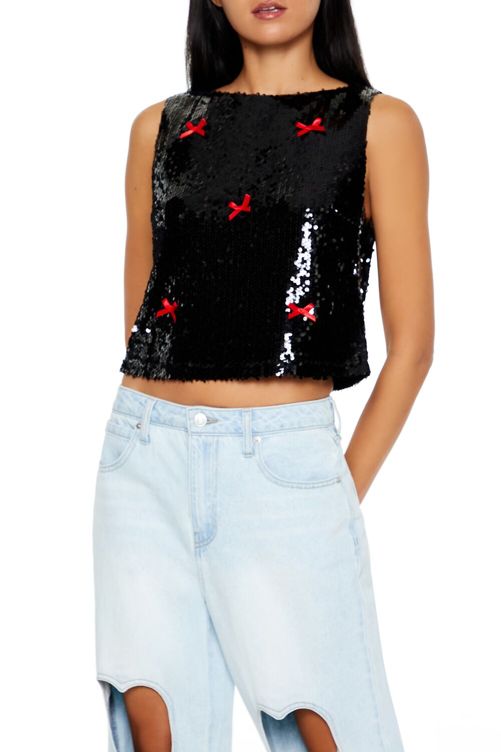 Top con lentejuelas