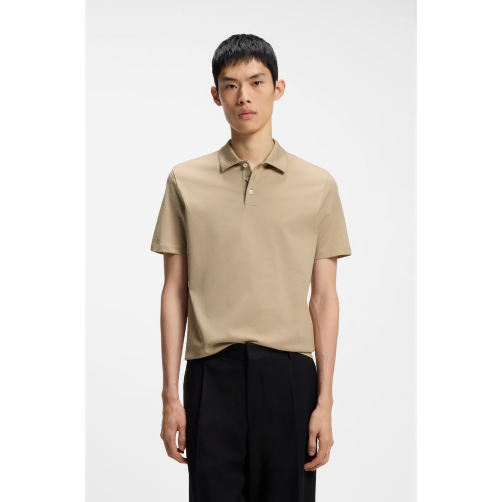 Polo de algodón de corte ajustado