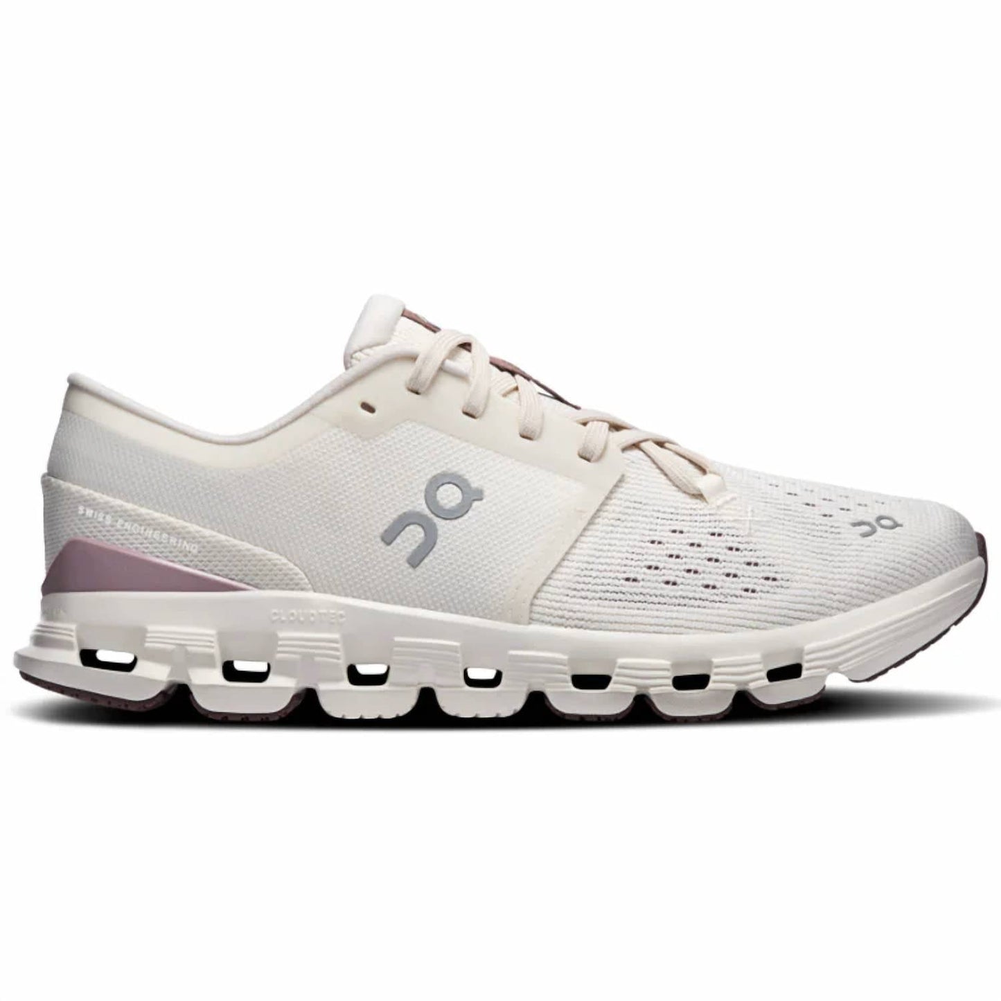 Tenis para correr de mujer color marfil