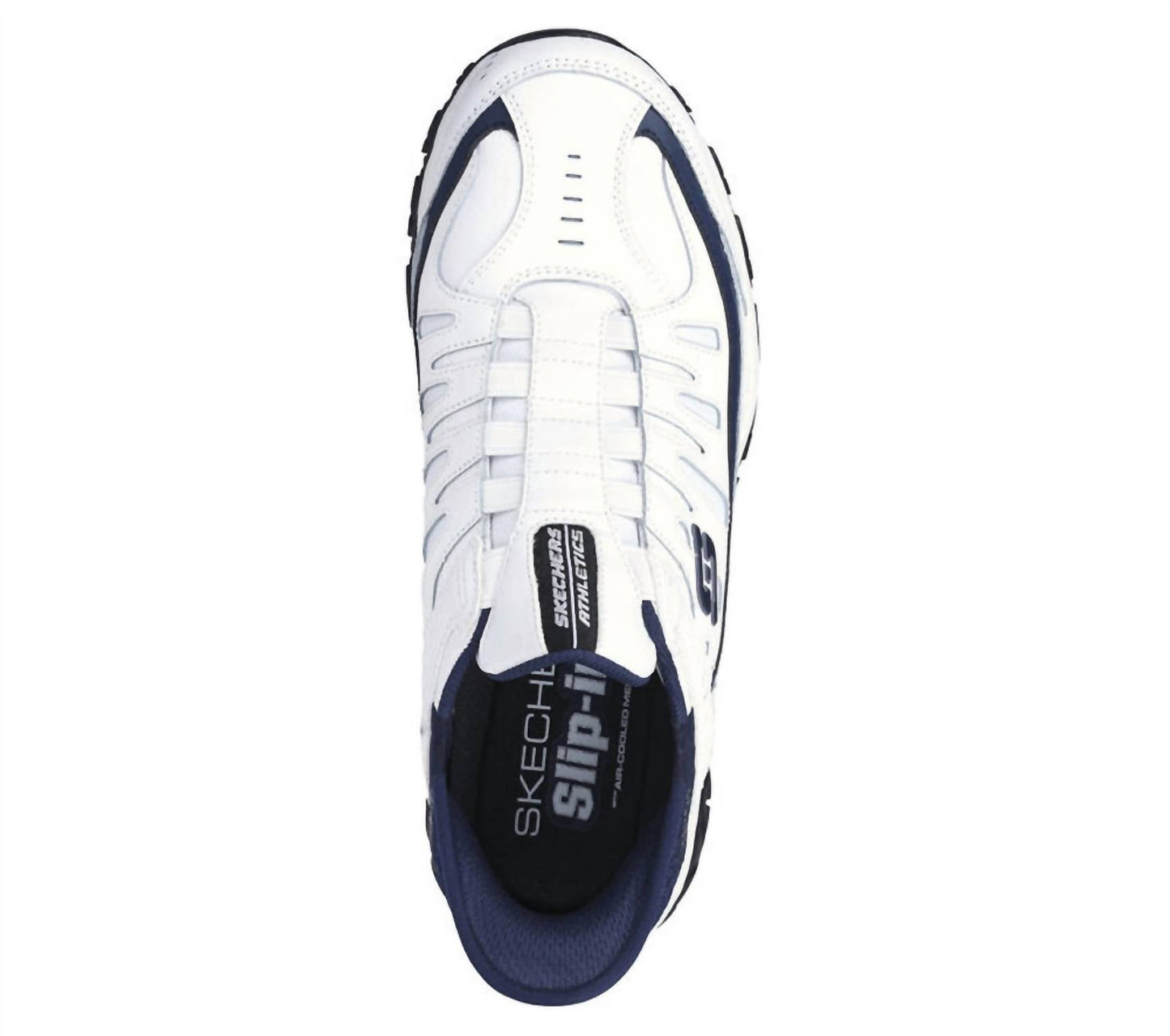 Tenis de hombre color azul marino y blanco