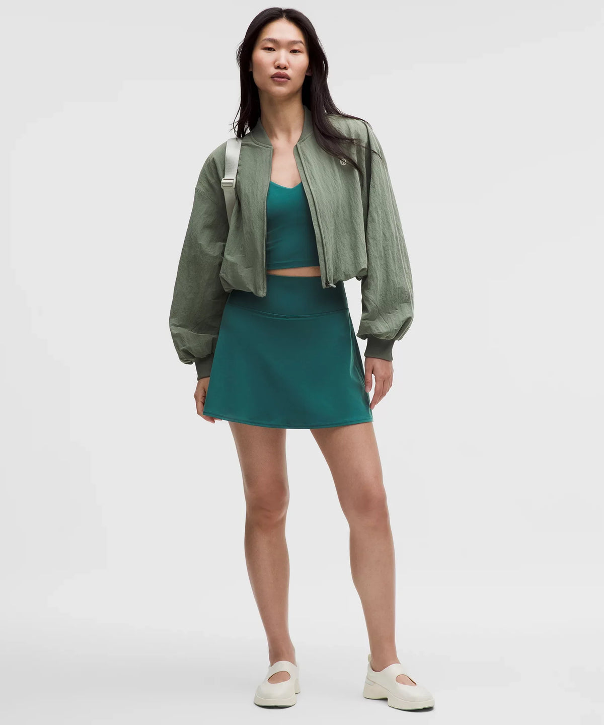 Falda de tiro alto