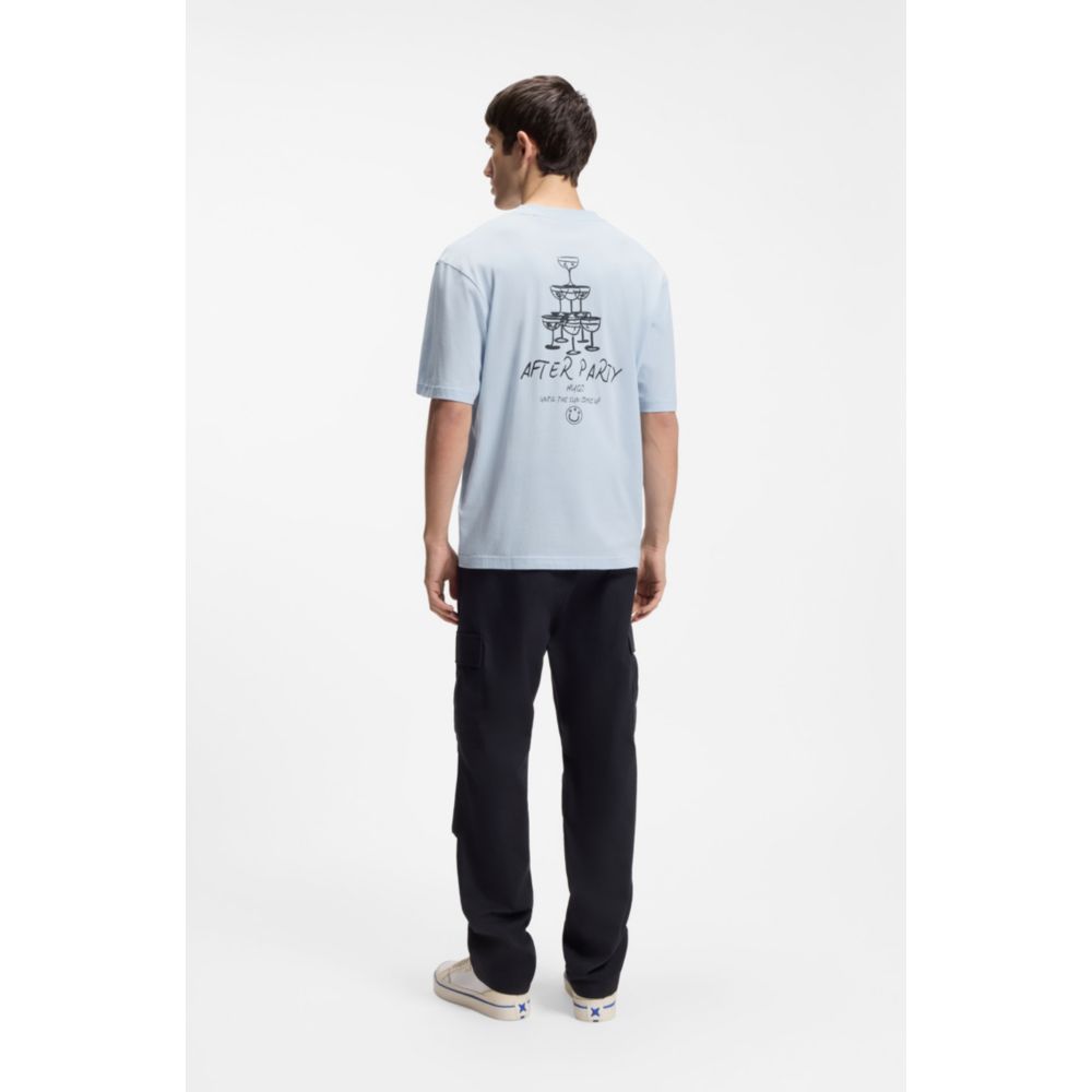 Camiseta de algodón con estampado