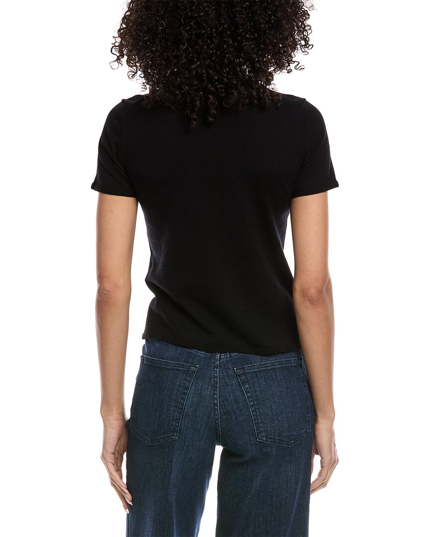 Top de mezcla de lana con cuello alto