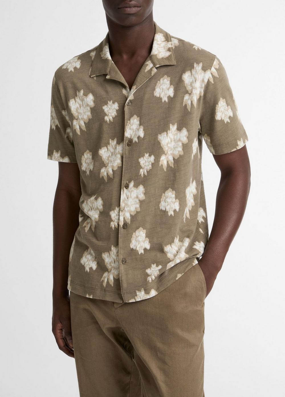 Camisa de algodón de manga corta