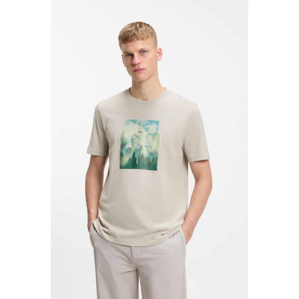 Camiseta de algodón con estampado