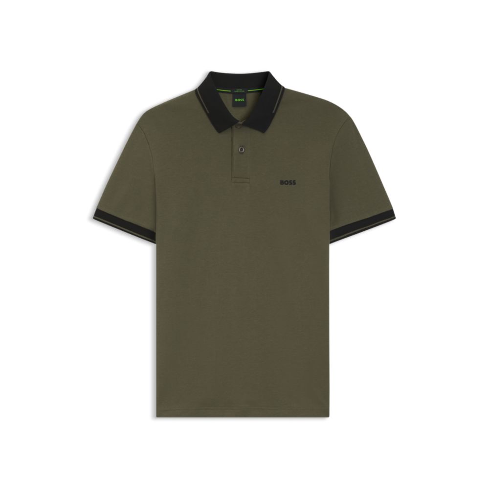 Polo de algodón de corte ajustado