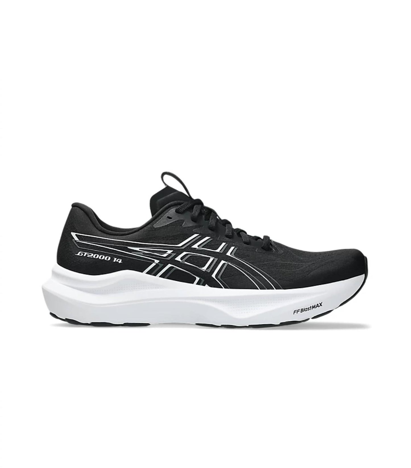 Tenis para correr de hombre color negro y blanco