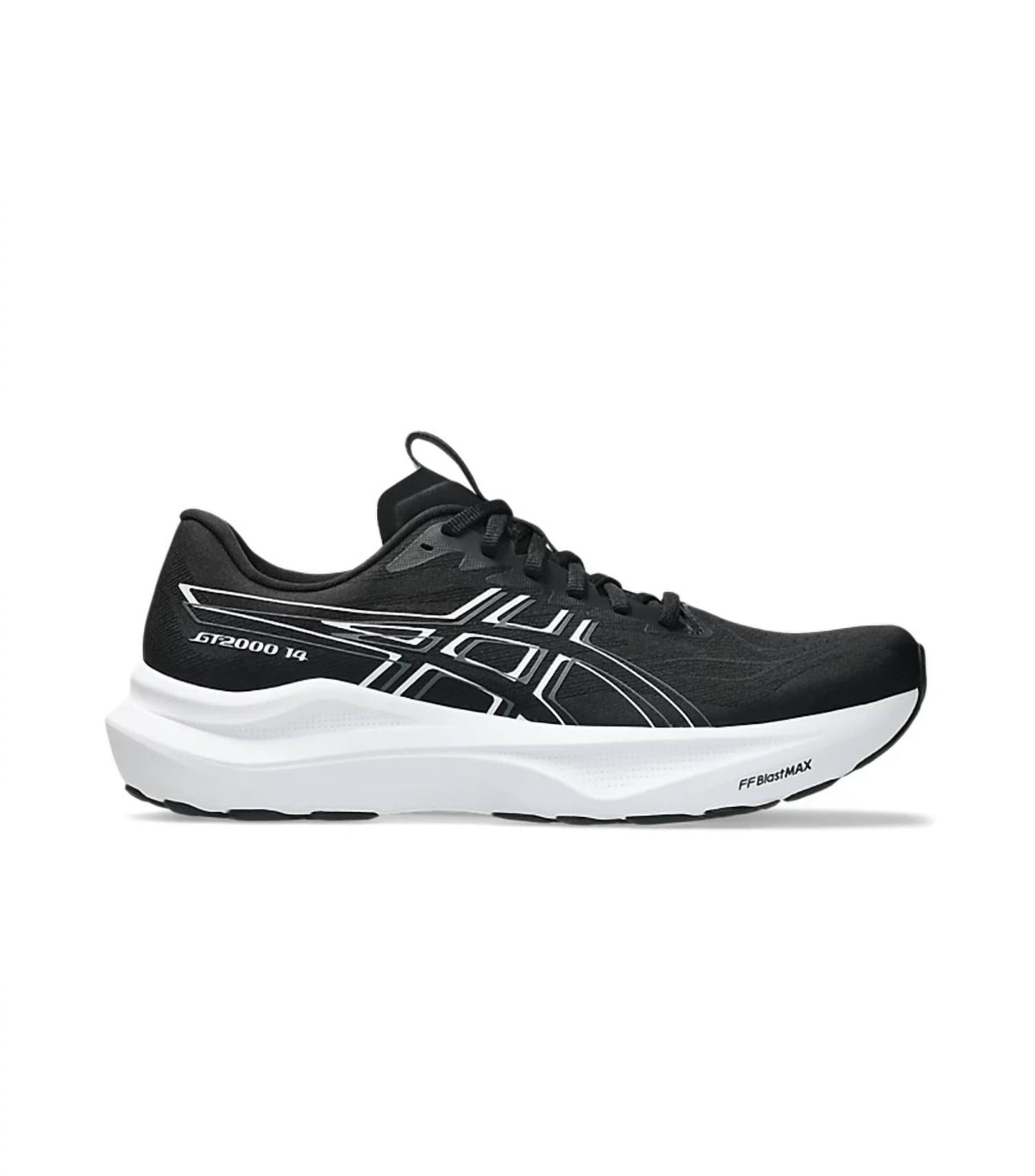 Tenis para correr de hombre color negro y blanco