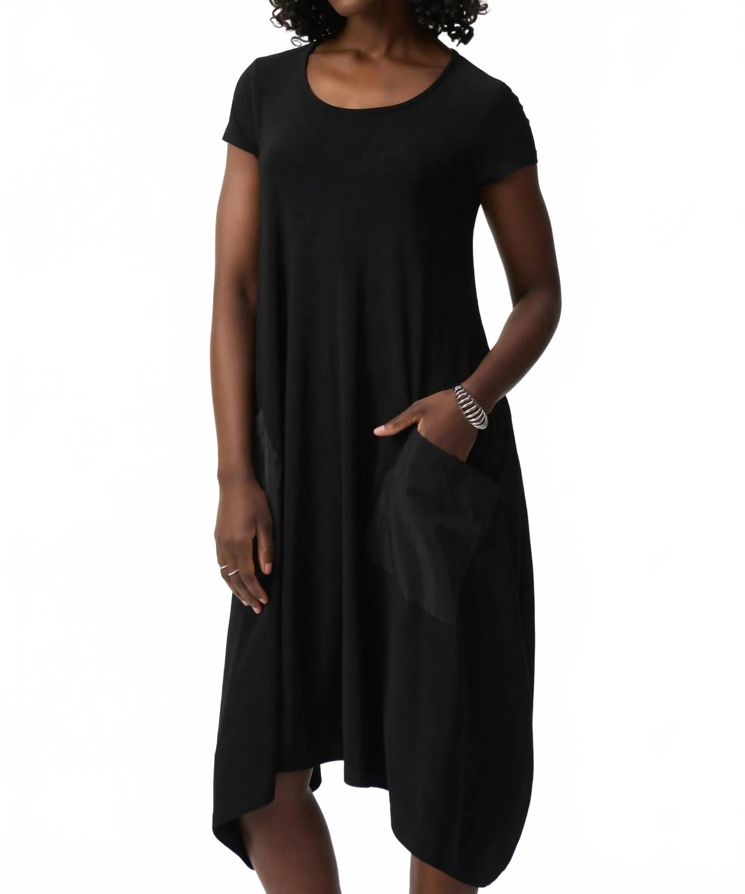 Vestido midi color negro