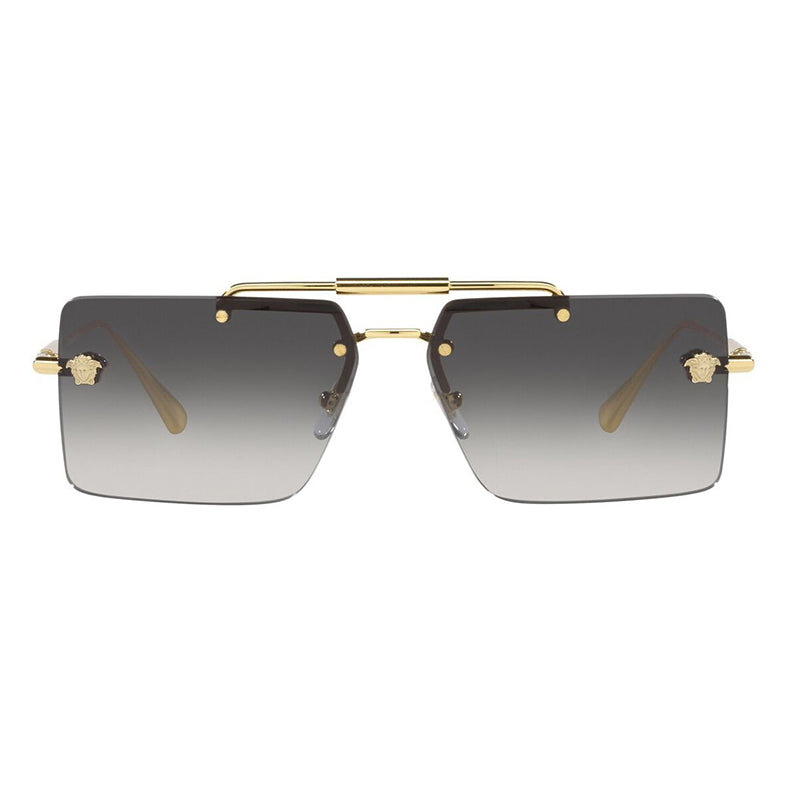 Gafas color gris y dorado