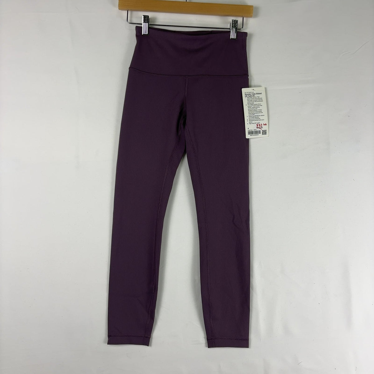 Leggings de tiro alto con tejido acanalado