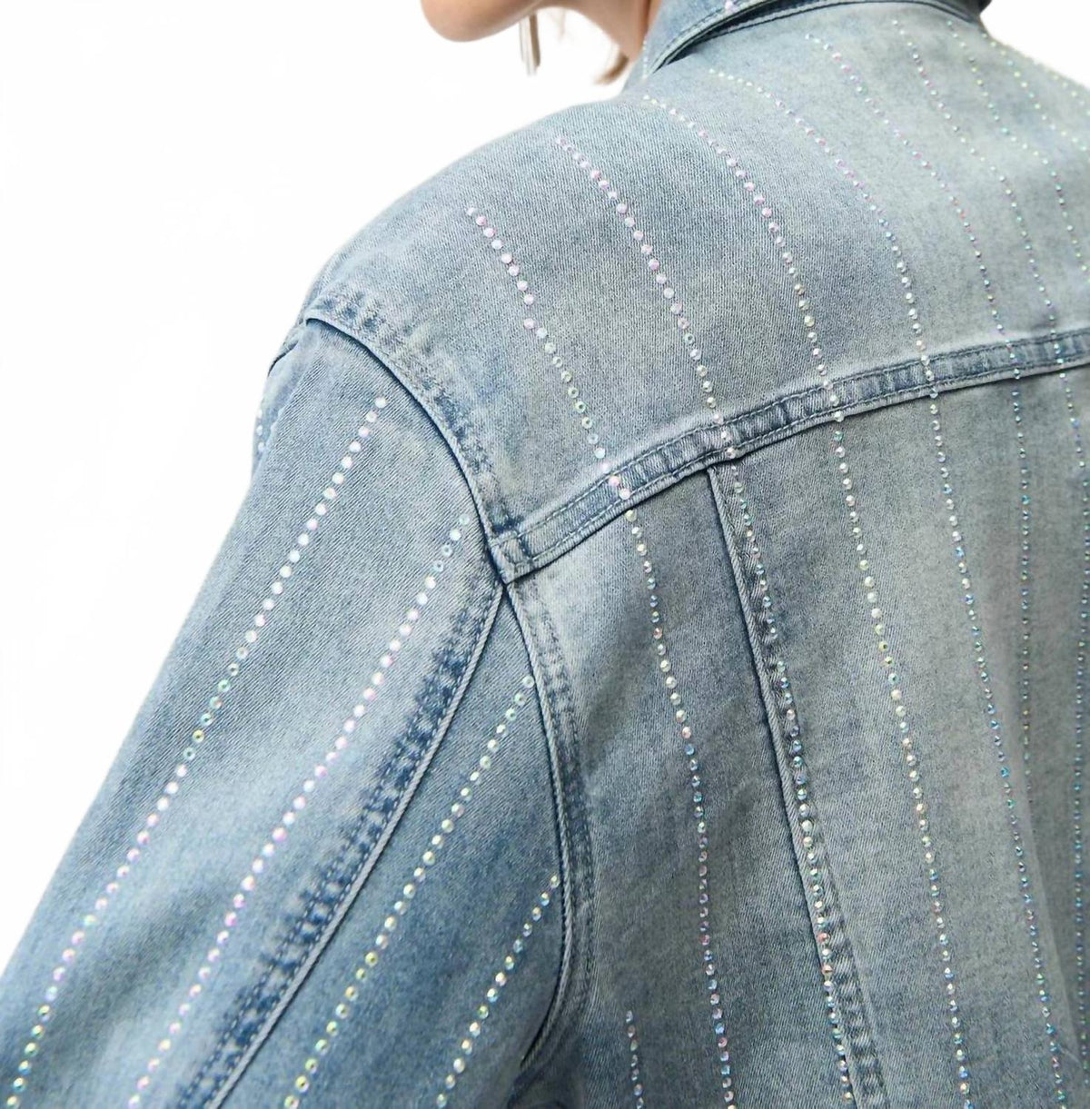 Chaqueta de mezclilla color azul