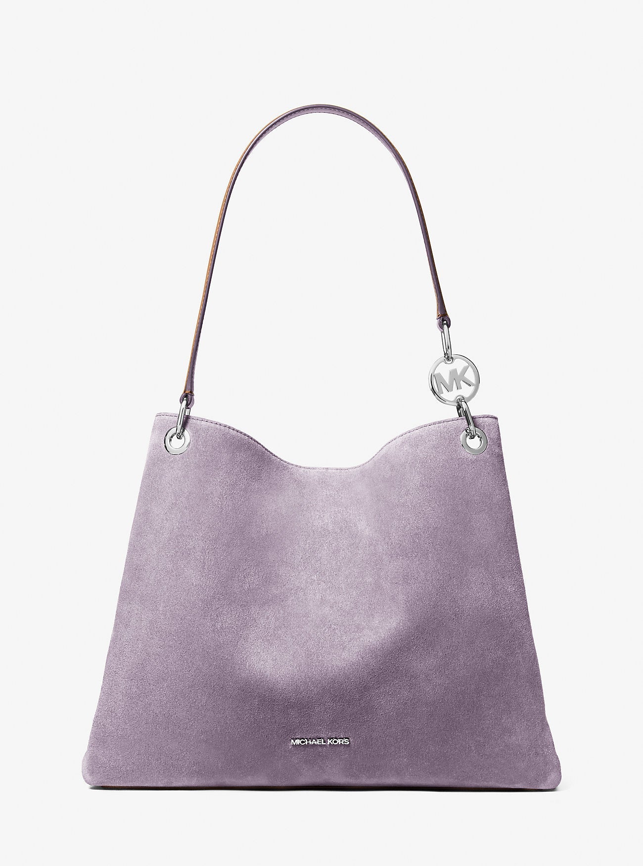 Bolso de hombro de gamuza