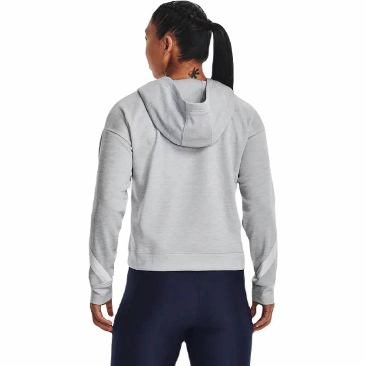 Buzo con capucha color blanco y gris