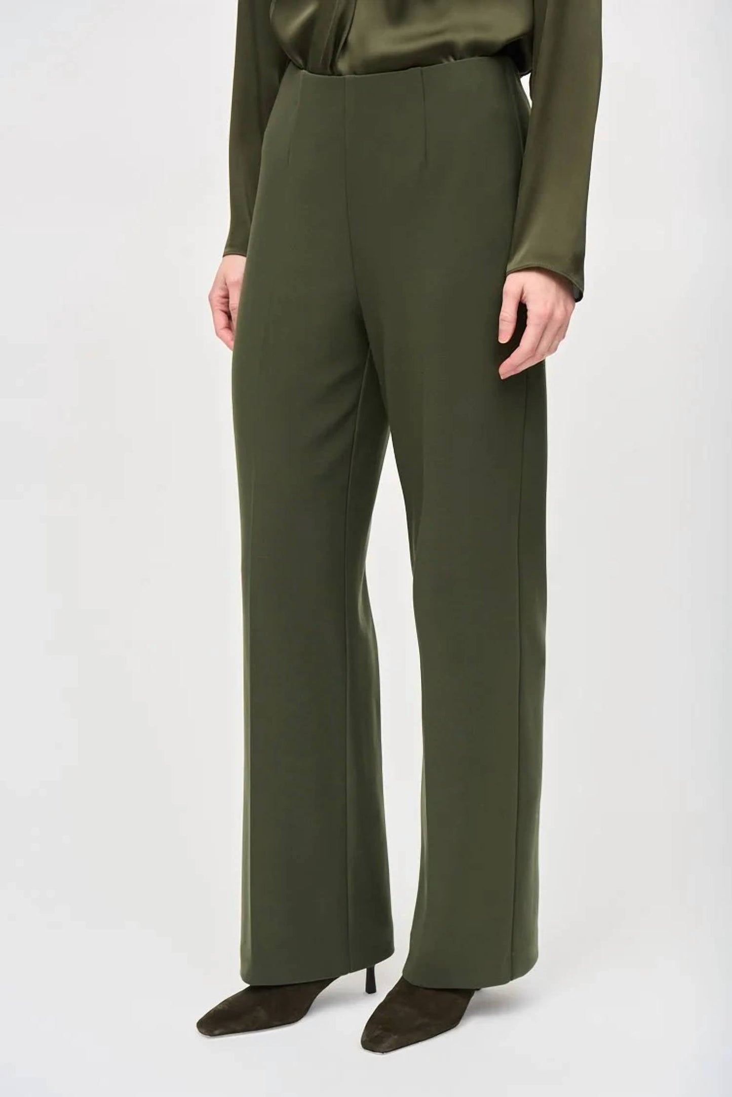 Pantalón de pierna ancha de tiro alto