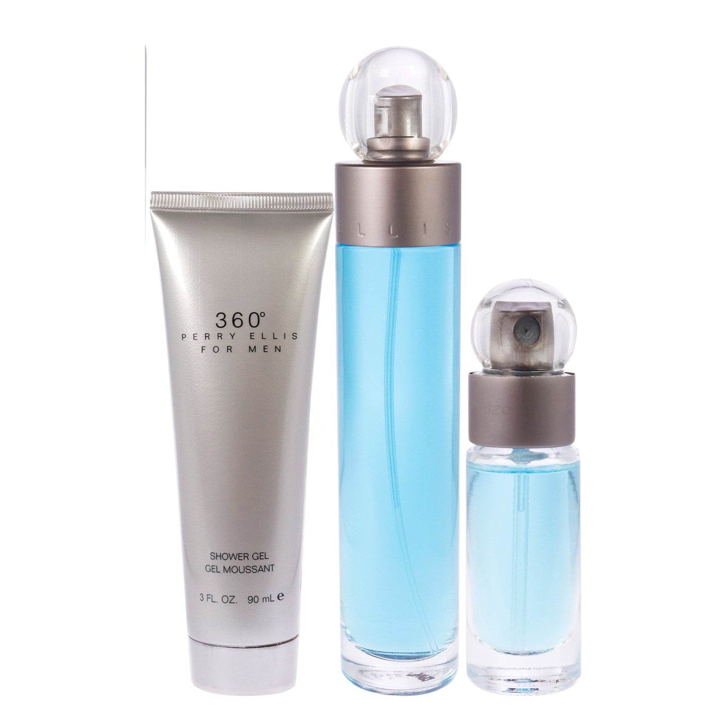 Gel de baño de hombre (3 unidades) 3,4 oz + 0,25 oz + 3 oz