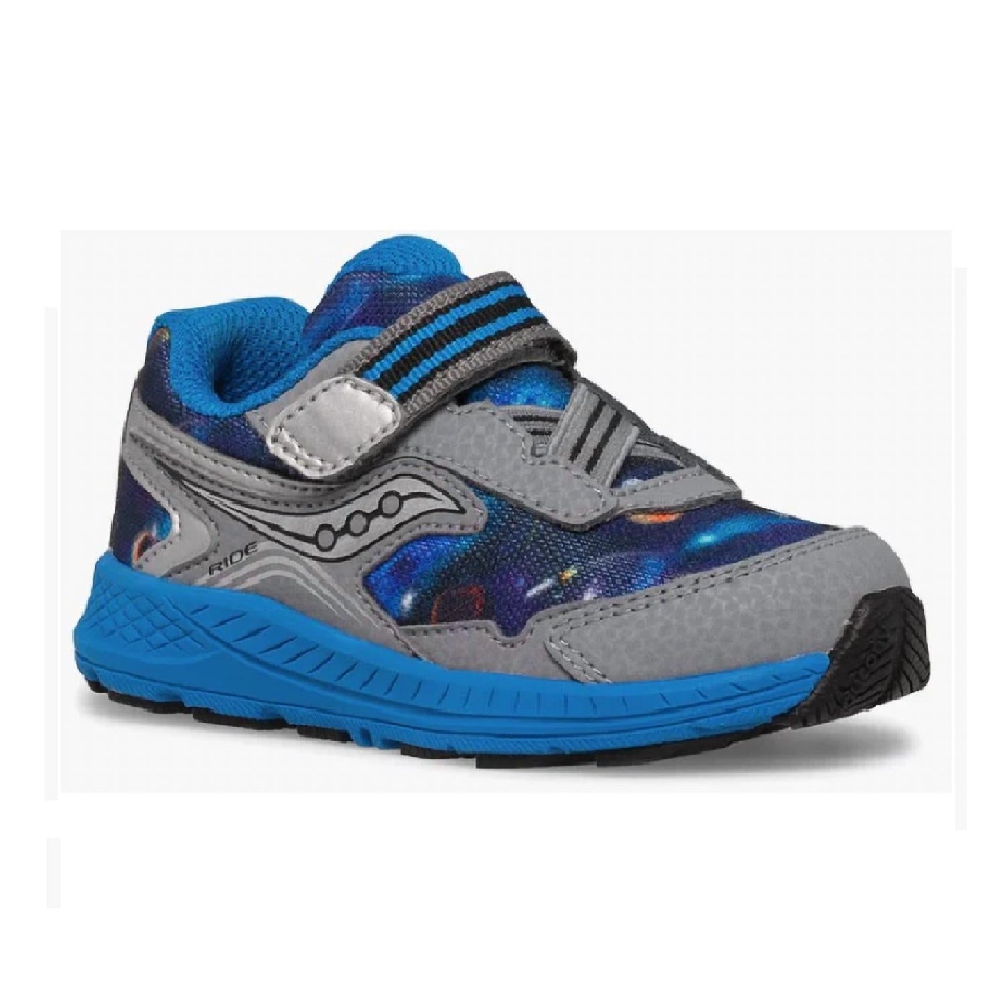 Tenis infantil color azul y gris