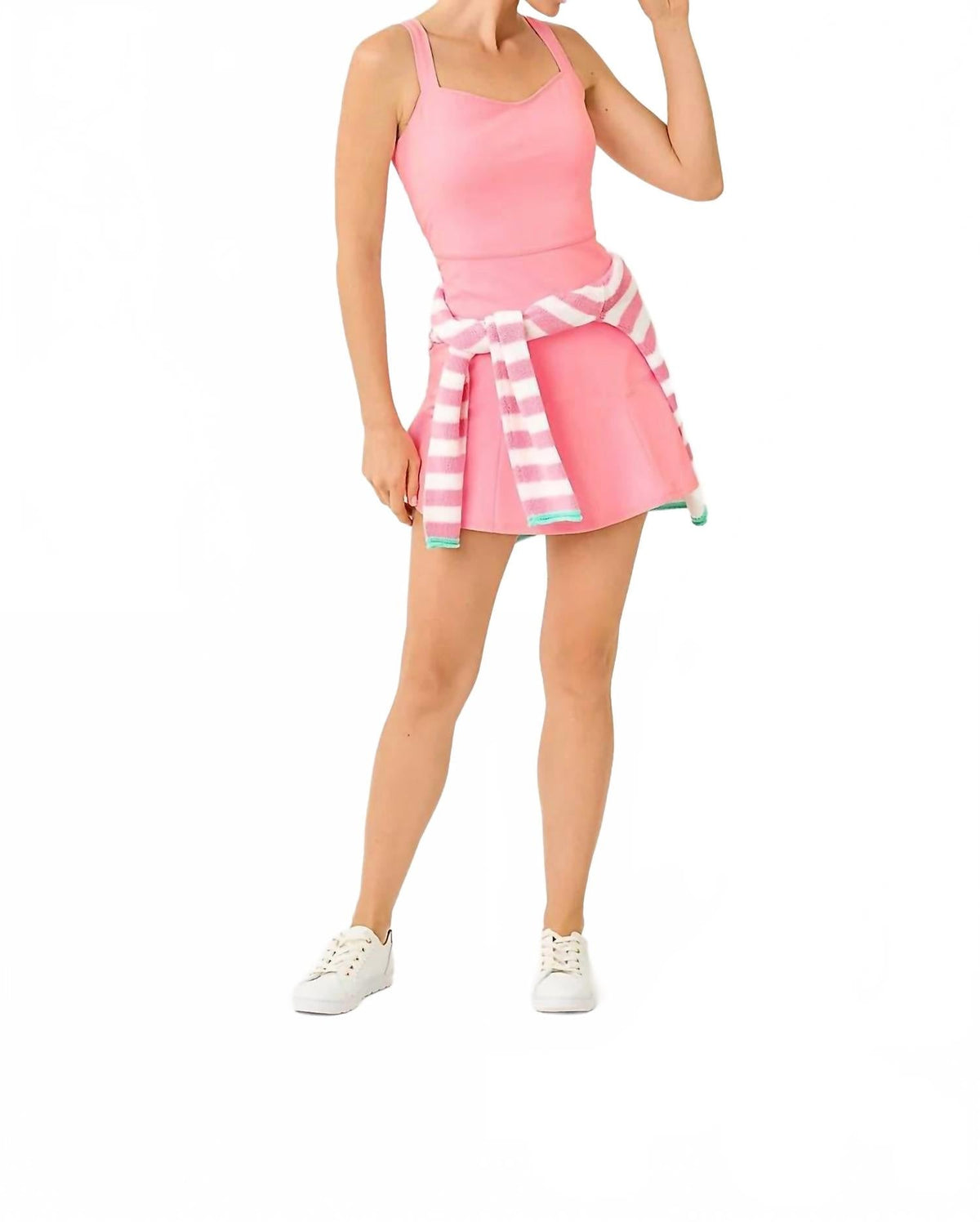 Camiseta sin mangas color rosado