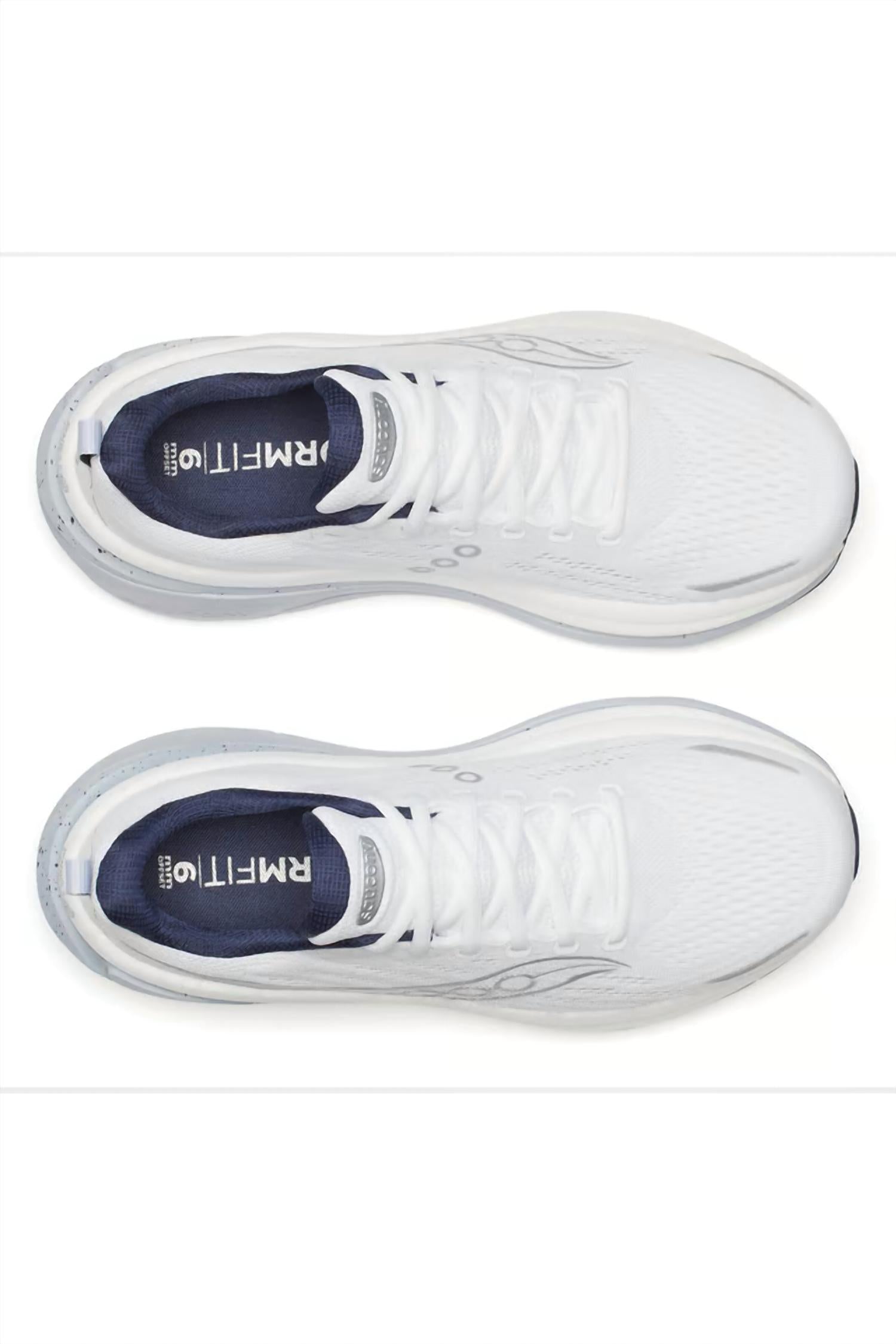 Tenis para correr de hombre color azul marino y blanco