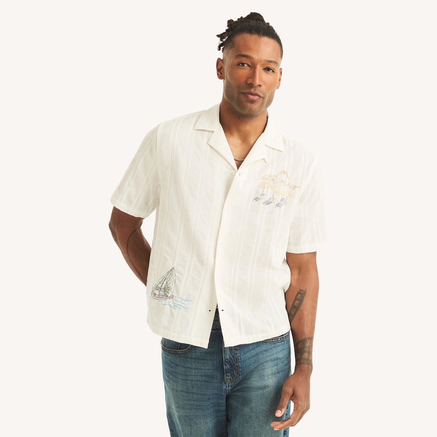 Camisa de hombre de manga corta