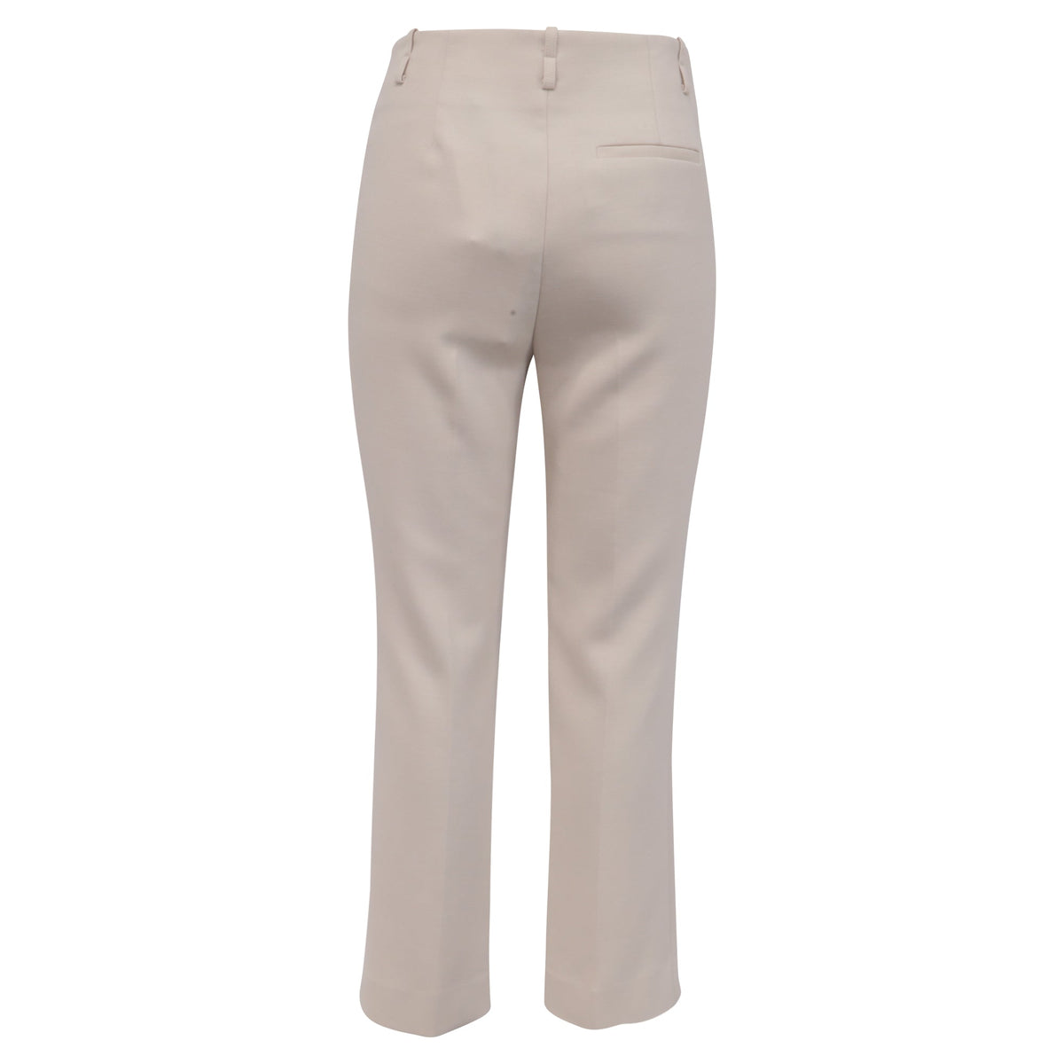 Pantalón de corte recto color beige