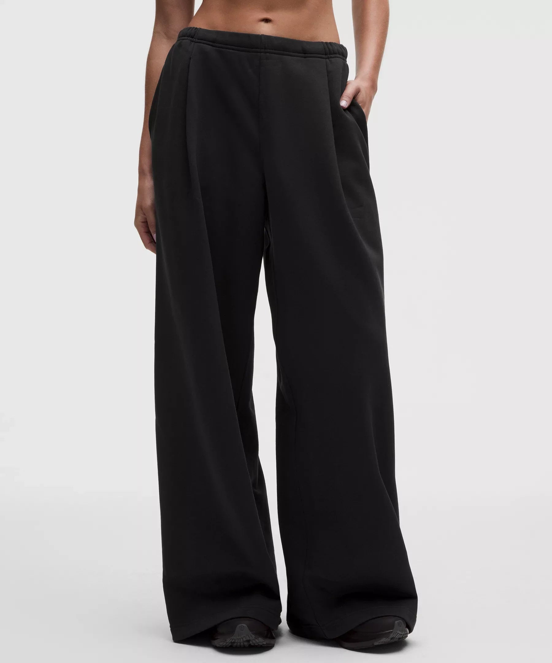 Pantalón de pierna ancha de tiro medio