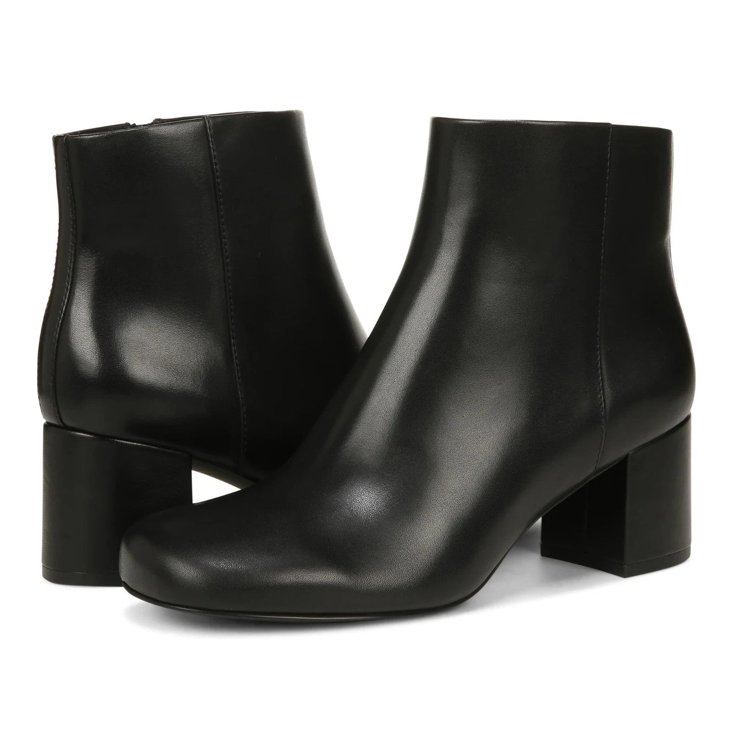Botines de mujer de cuero color negro