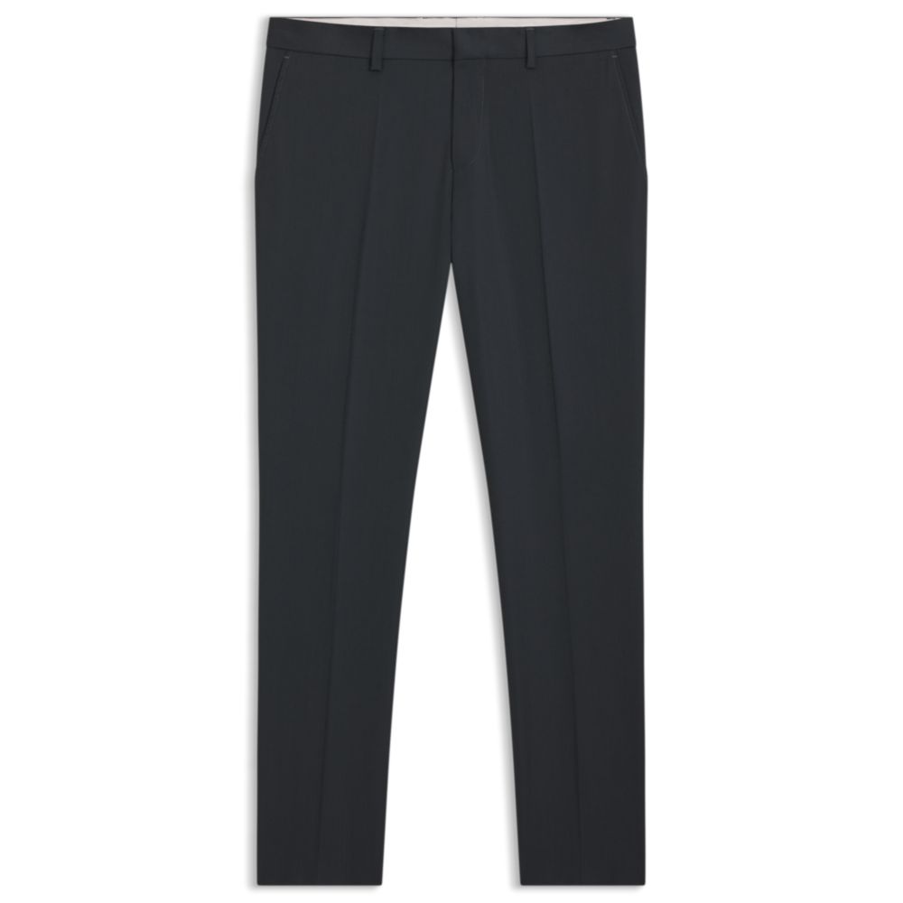 Pantalón de mezcla de lana de corte ajustado