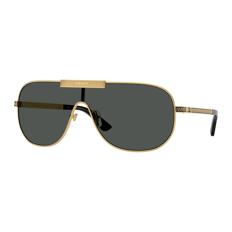 Gafas color gris y dorado