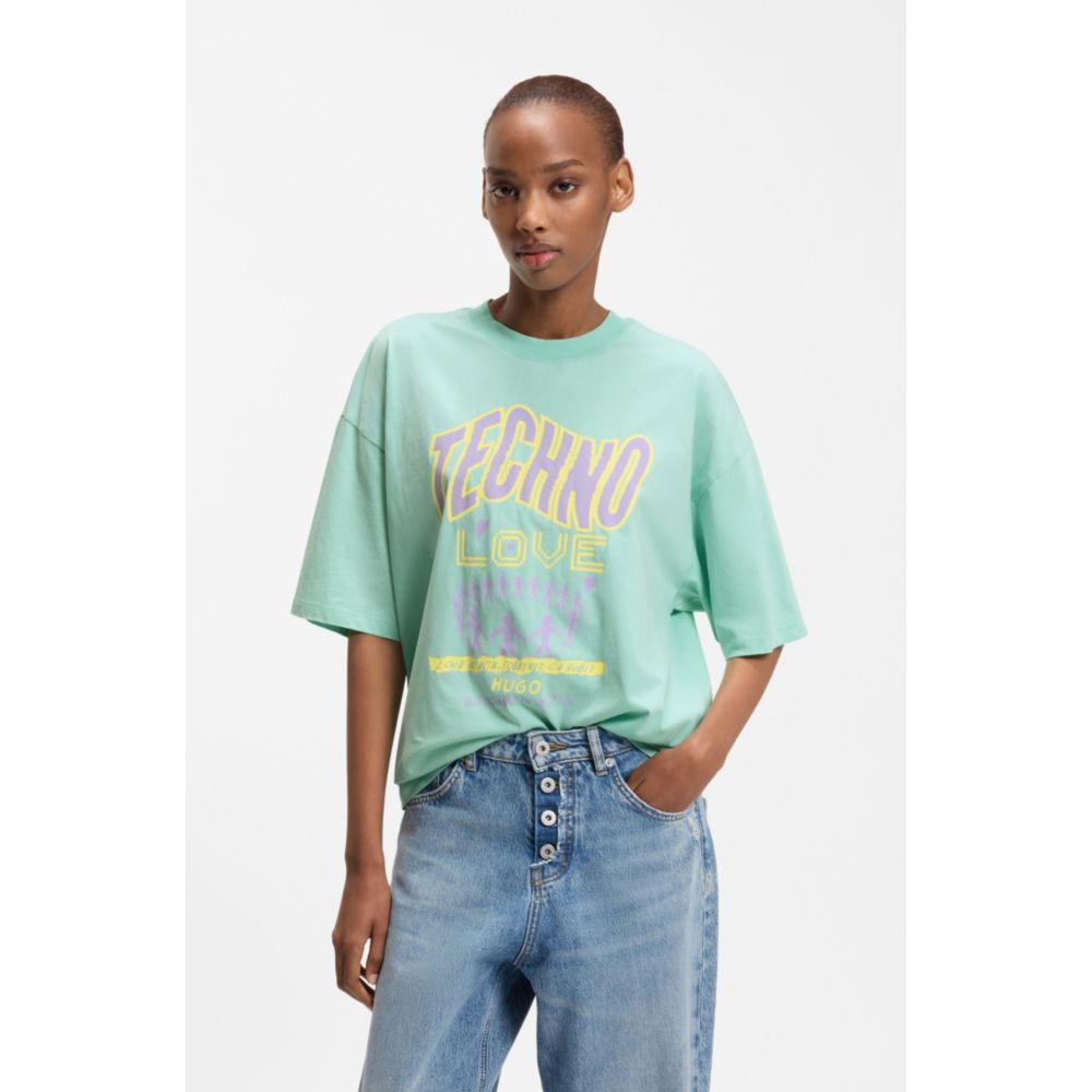 Camiseta de algodón con estampado