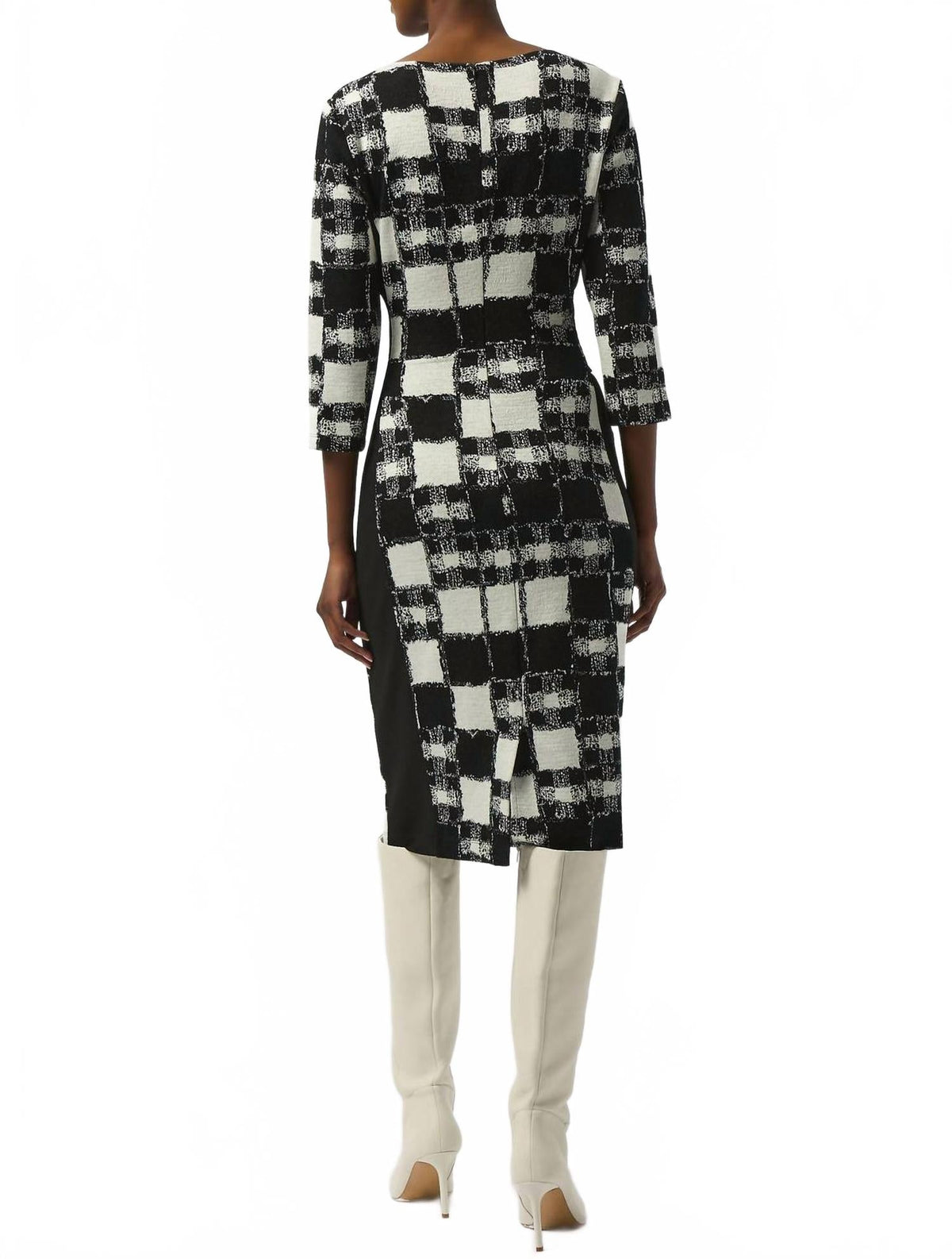 Vestido de mujer color negro y crema