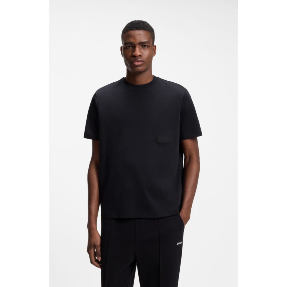 Camiseta de algodón de corte amplio
