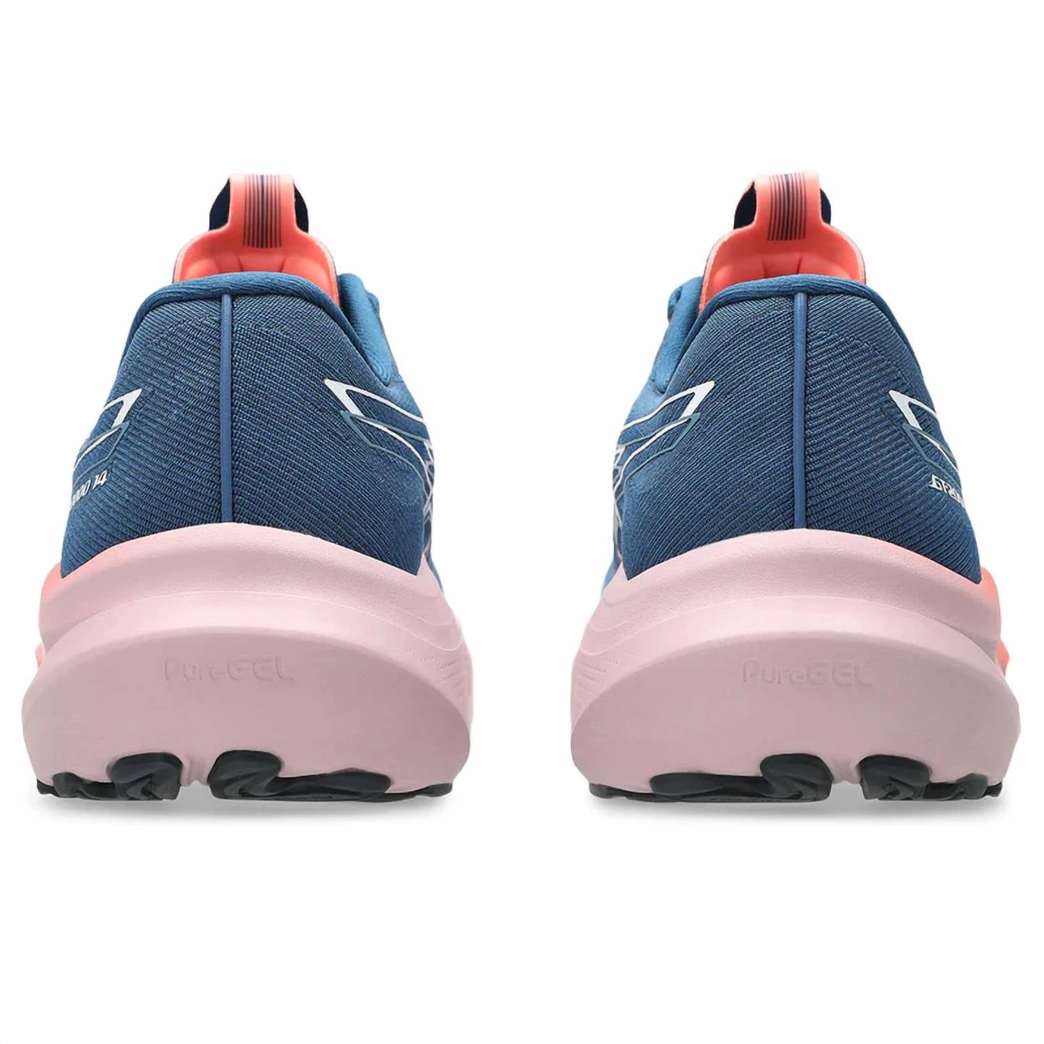 Tenis para correr de mujer color blanco y azul